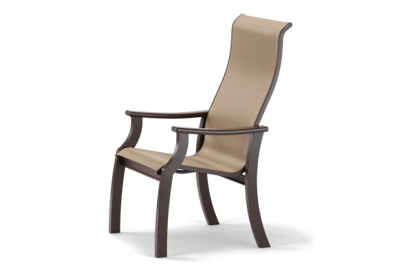 A modern chair with a sleek wooden frame and cream cushioned fabric on the seat and backrest, isolated on a white background with a fireplace insert.