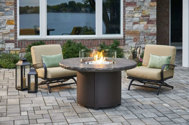 Beacon Gas Fire Pit Table By Outdoor, Best Round Gas Fire Pit Table