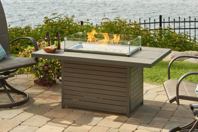 Brooks Gas Fire Pit Table By Outdoor, Modern Gas Fire Pit Tables