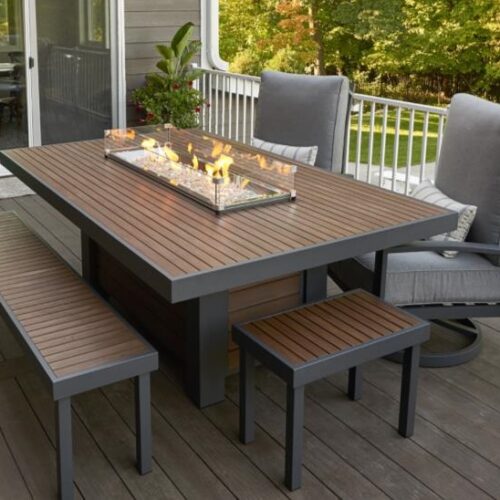 Outdoor Fire Pits Pit Tables, Patio Table With Gas Fire Pit