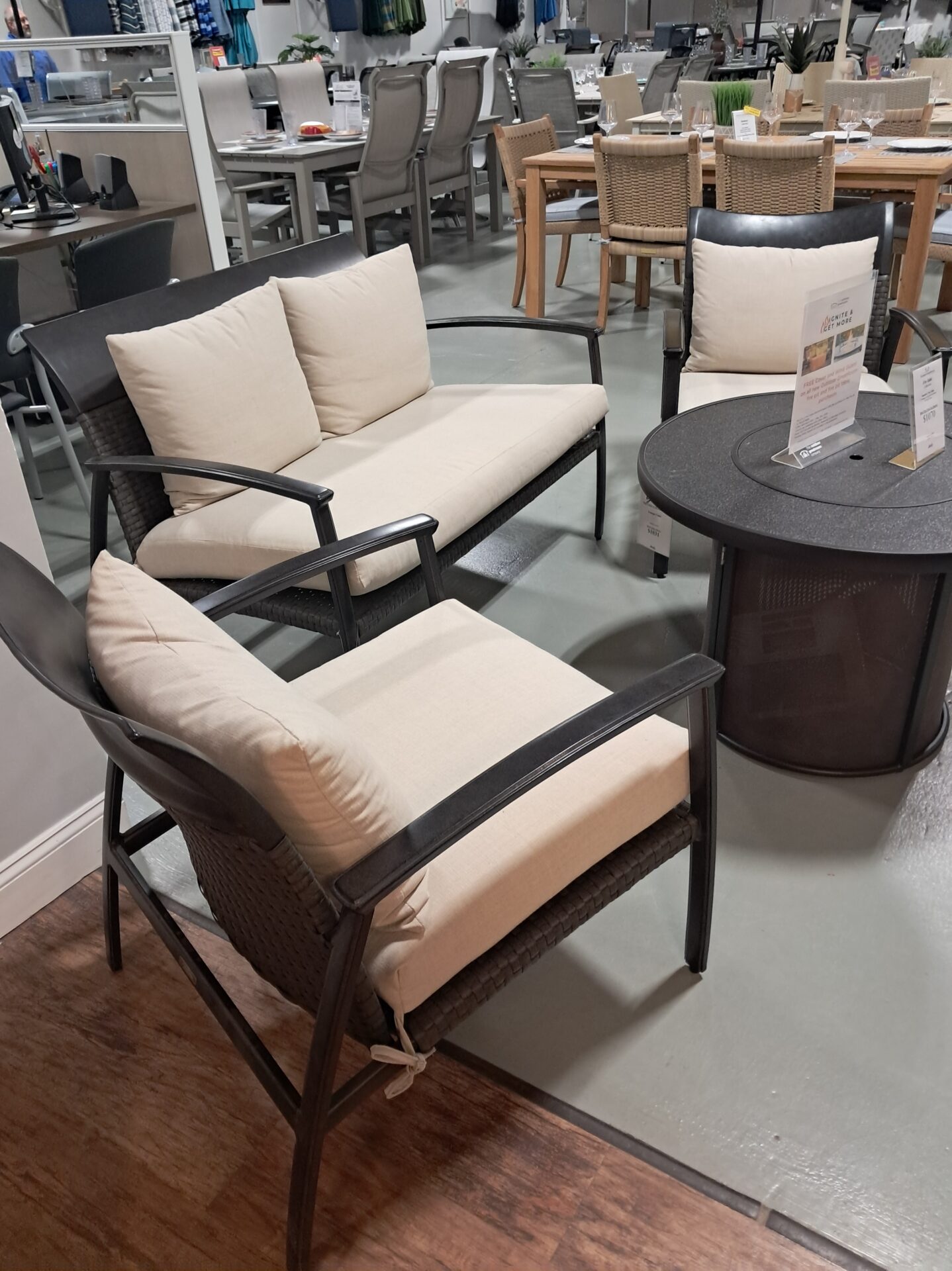 Treviso 4 Person Seating Group with Cushions by Gensun