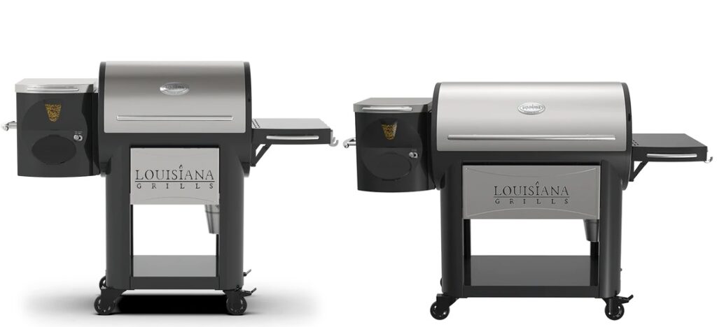 side by side look at the Legacy 800 and Legacy 1200 from Louisiana Grills® 