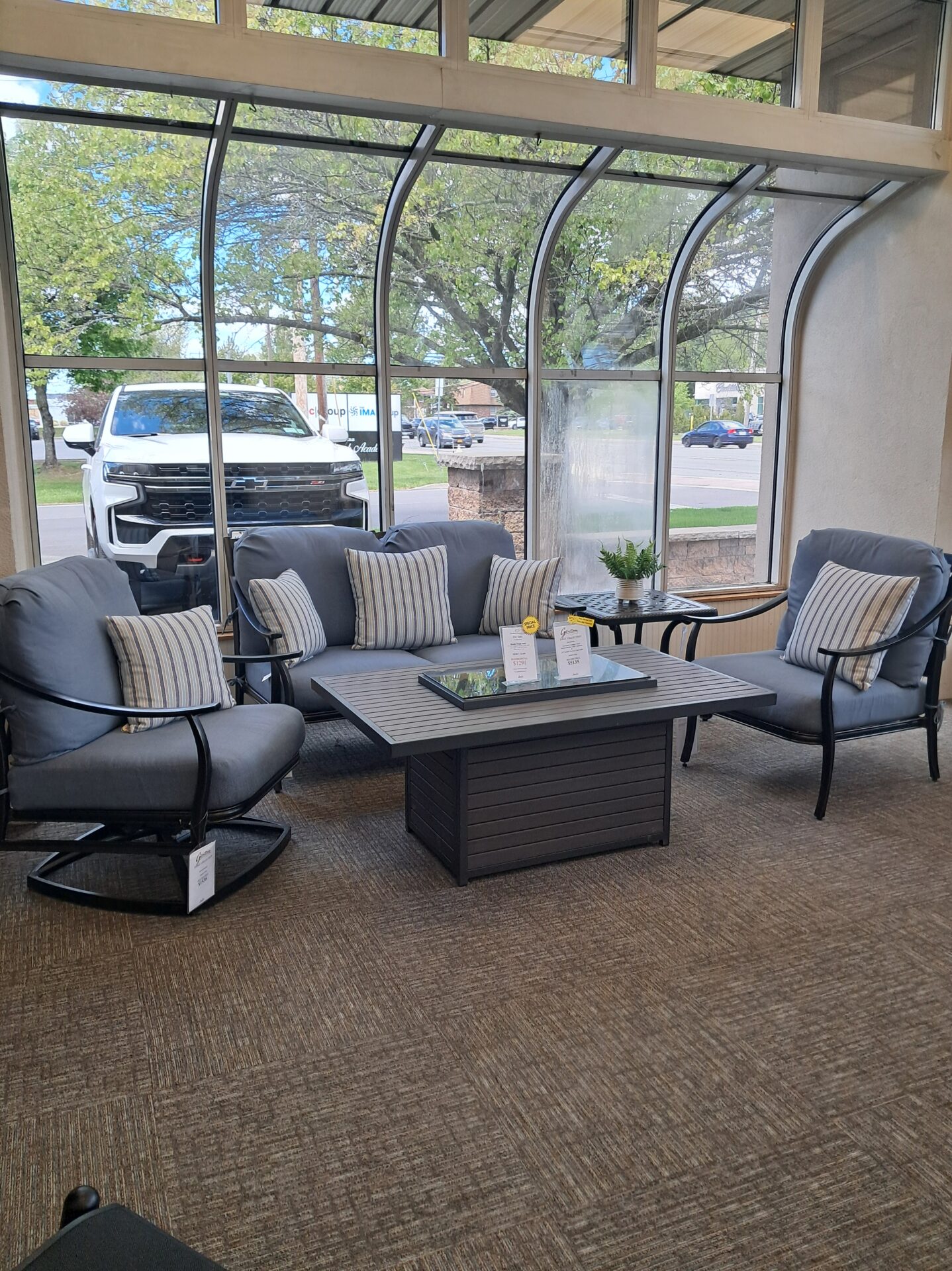 Edge 4 Person Seating Group with Cushions by Gensun