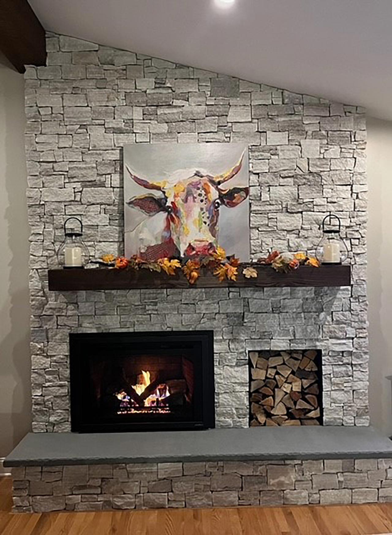 fireplace insert after