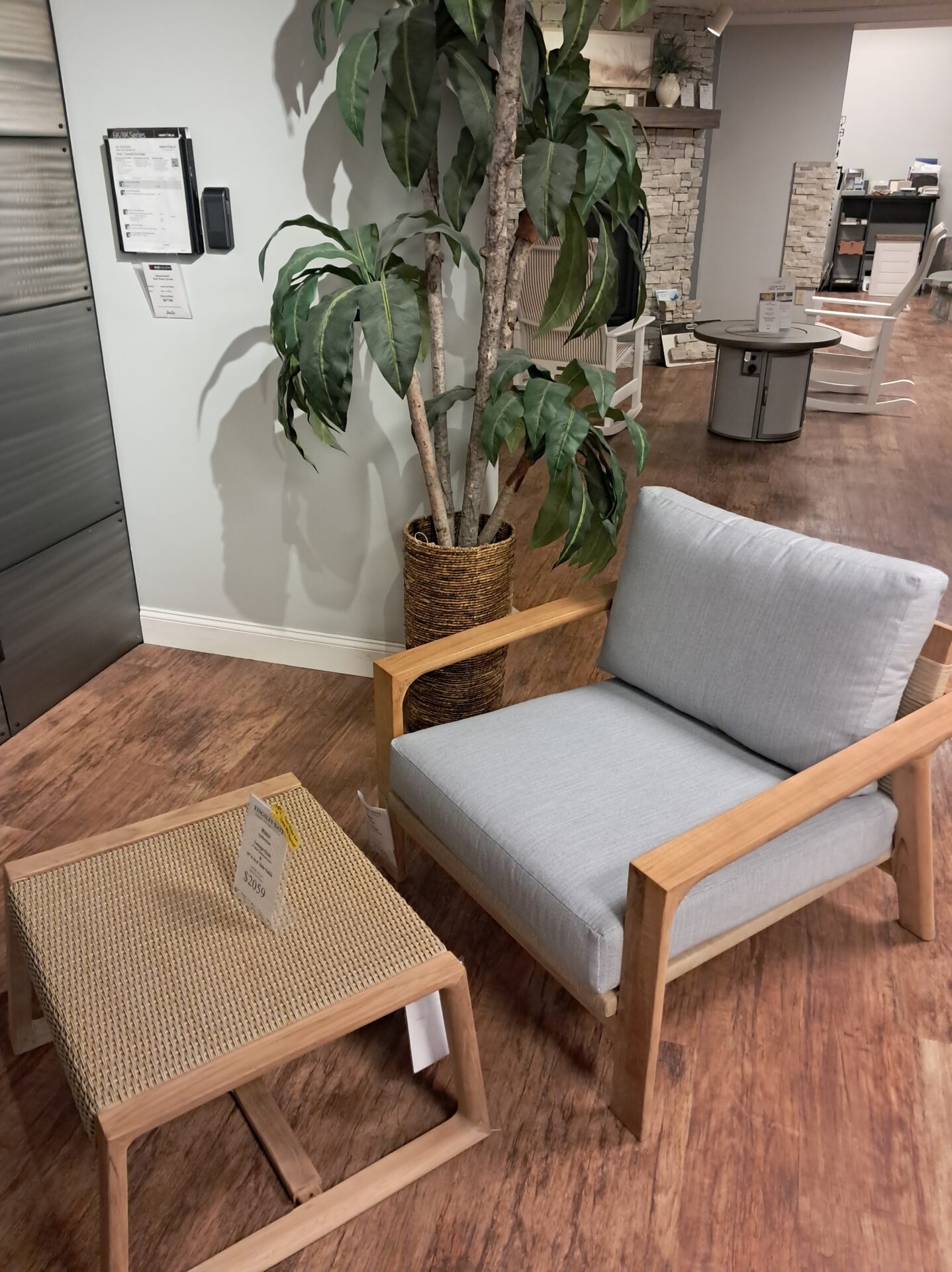 Hana Lounge Chair & Side Table by Kingsley Bate
