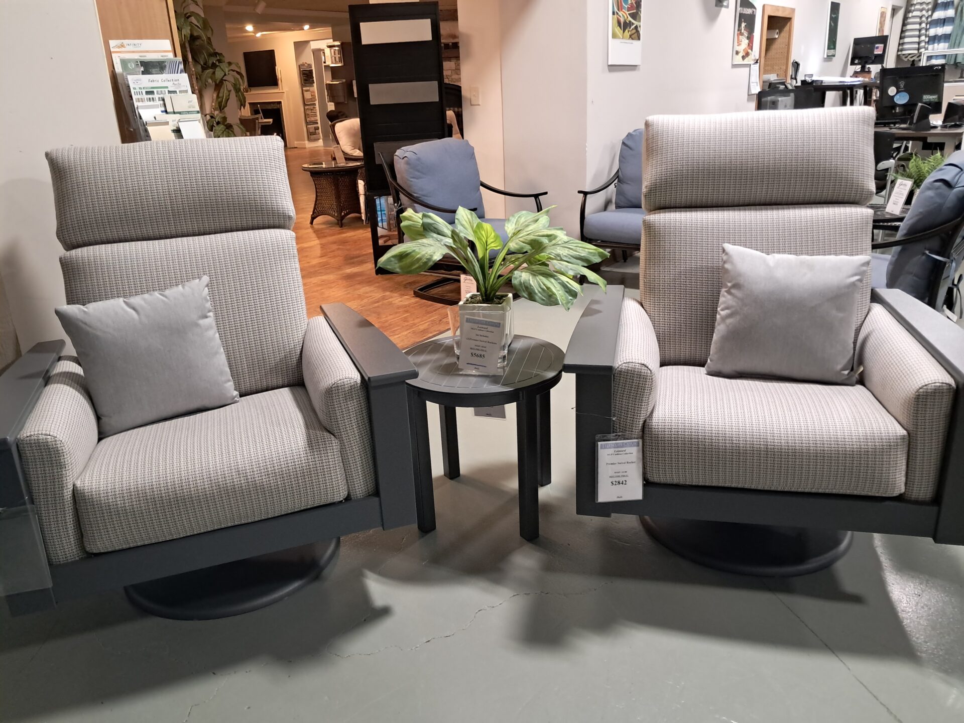 Leeward 2 Person Seating Group with Cushions by Telescope Casual