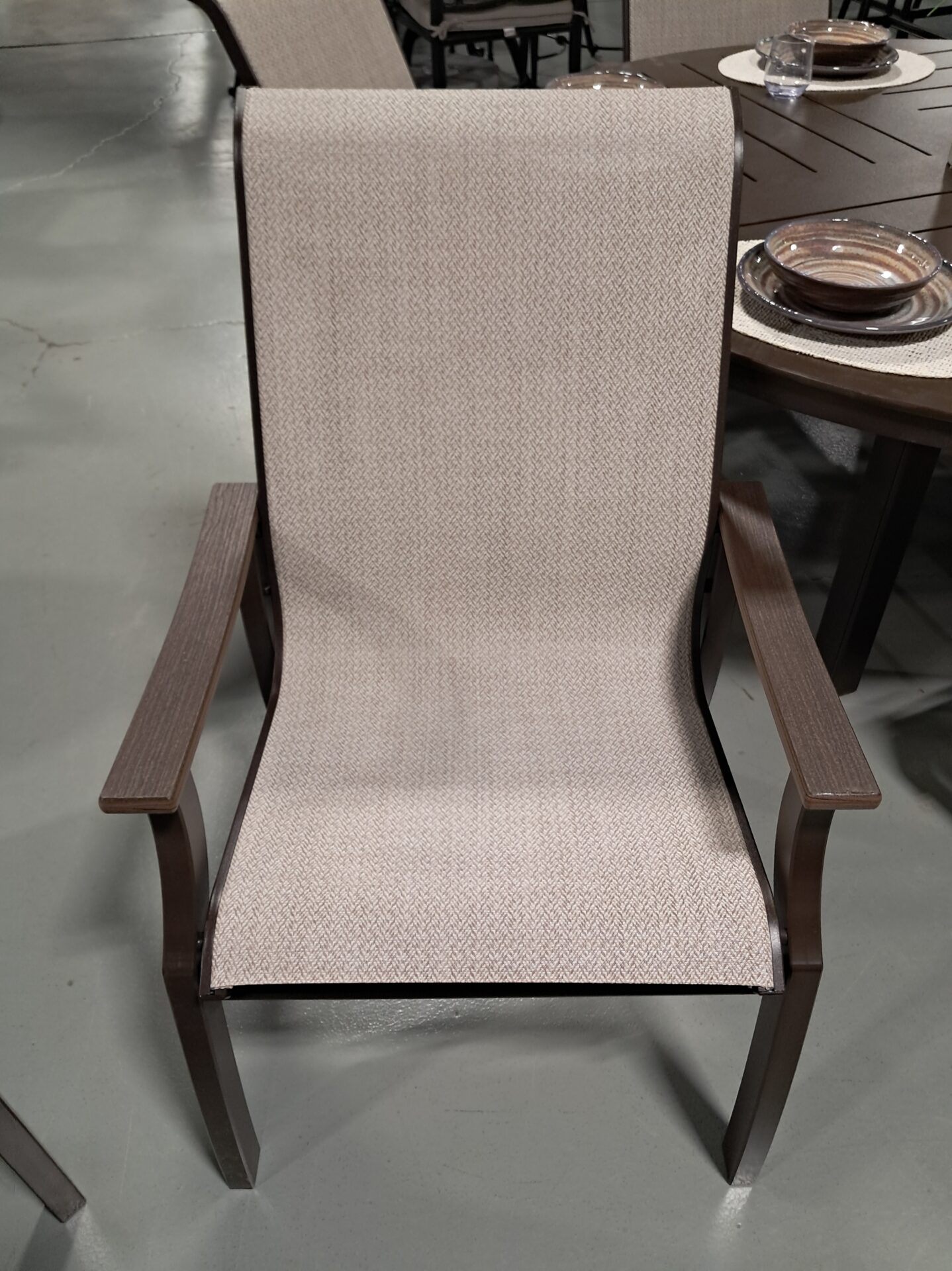 St. Catherine 6 Person 64" Round Outdoor Dining Set by Telescope Casual - Image 2