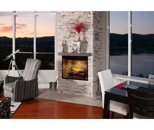Revillusion 30-inch Herringbone Built-In Electric Fireplace by Dimplex