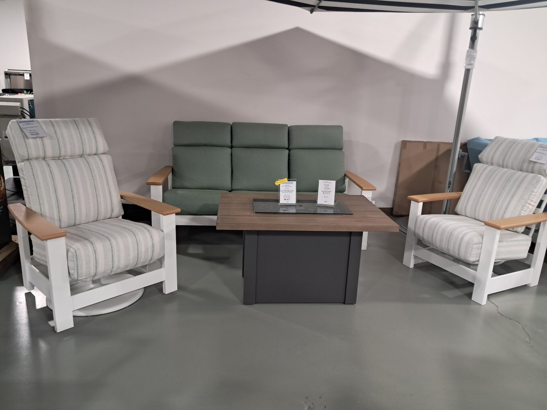 Leeward 5 Person Seating Group with Cushions by Telescope Casual