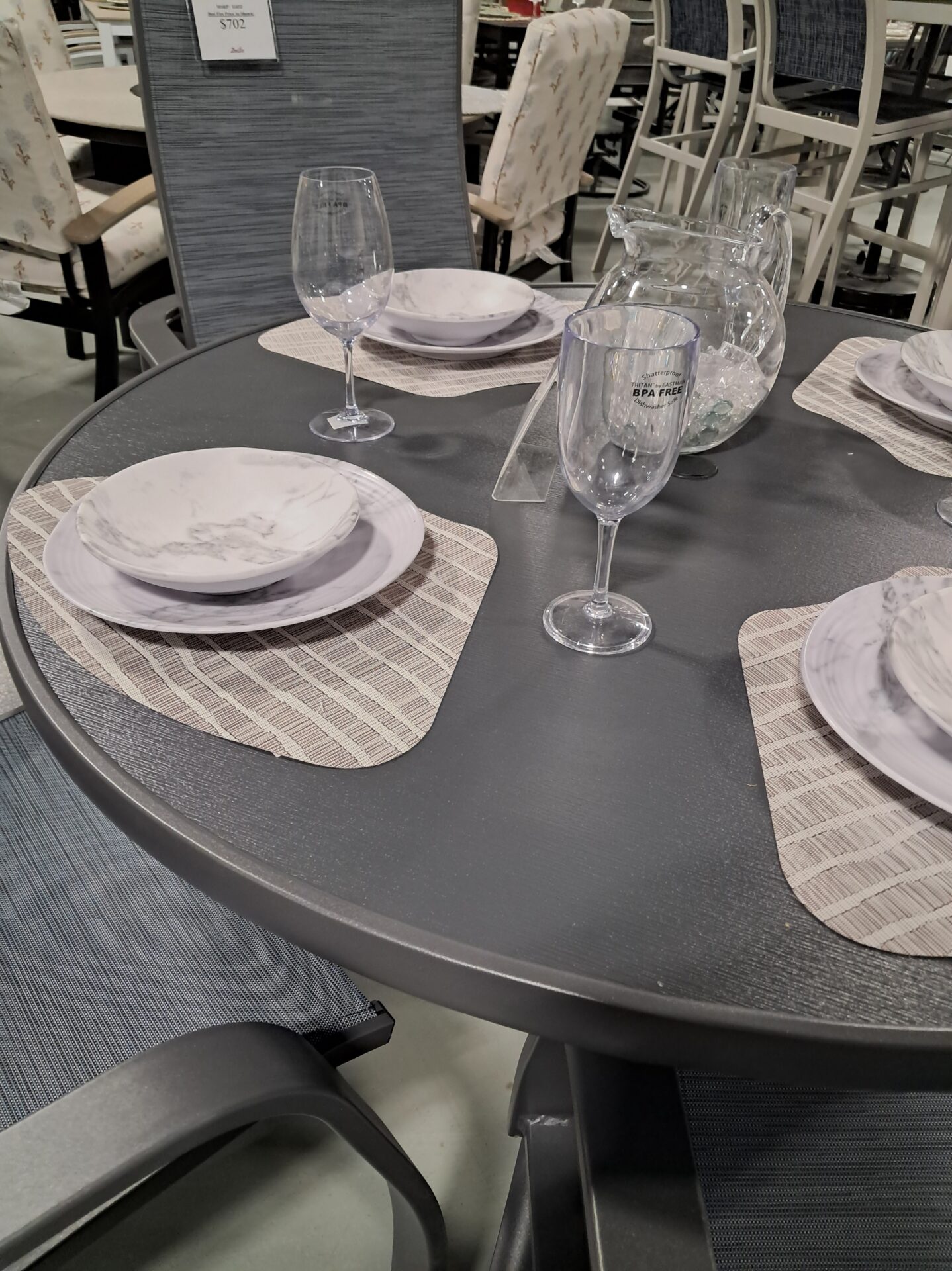 Soho 4 Person 48" Round Dining Height Outdoor Dining Set by Telescope Casual - Image 5