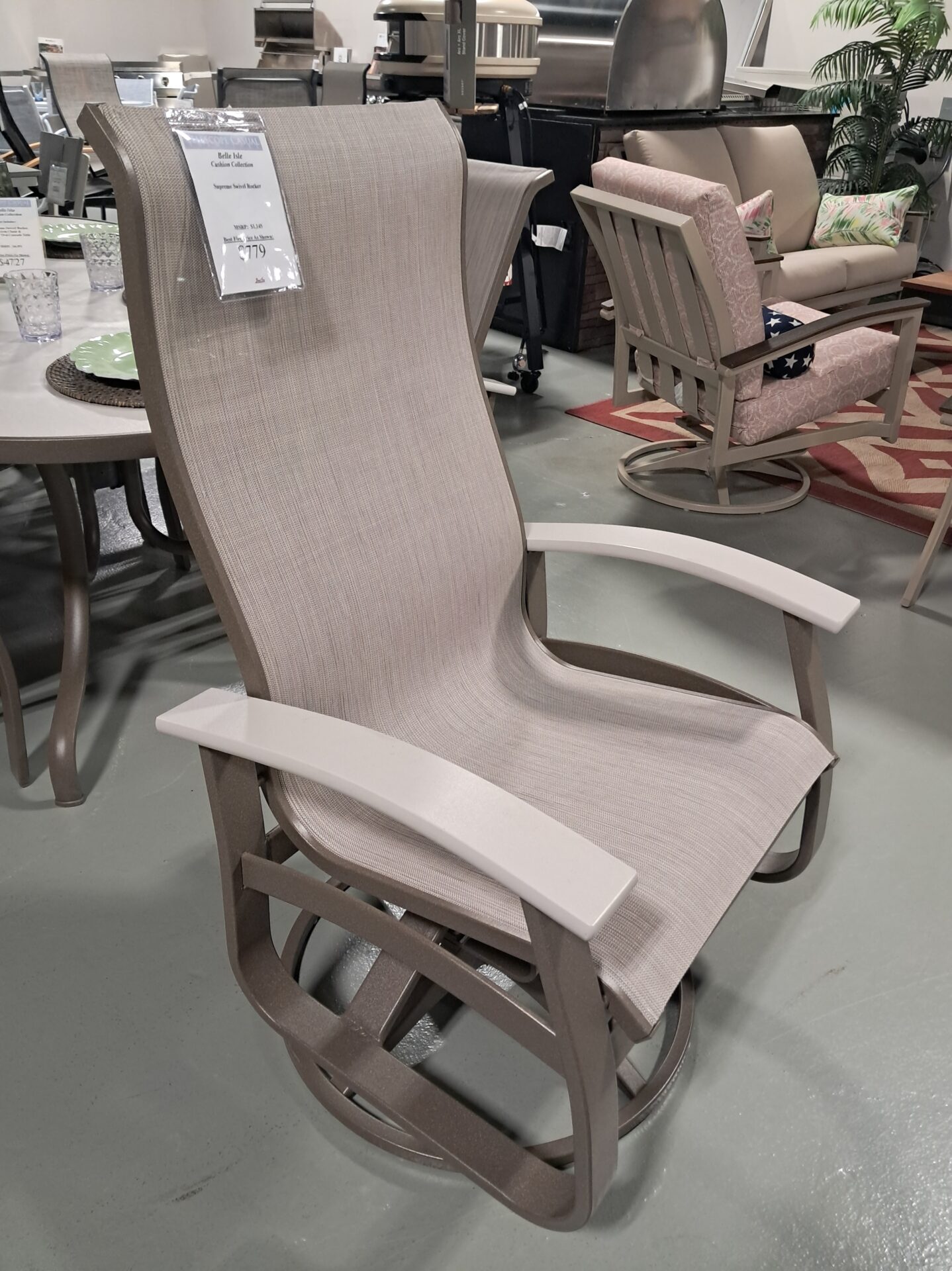 Belle Isle 6 Person 48" Oval Outdoor Dining Set by Telescope Casual - Image 8