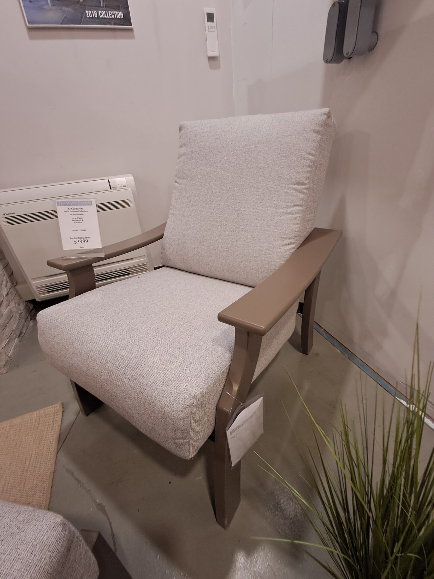 St. Catherine 3 Person Seating Group with Cushions by Telescope Casual - Image 4