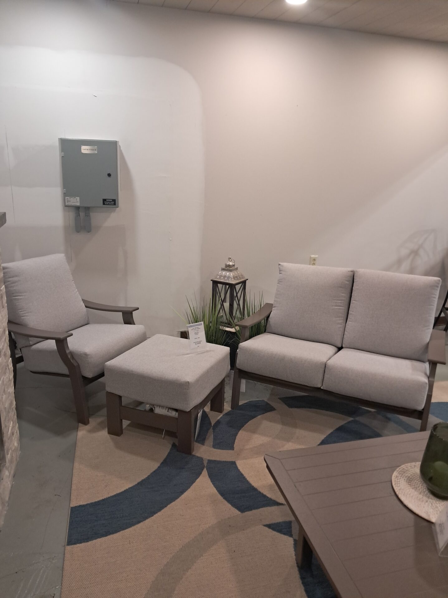 St. Catherine 3 Person Seating Group with Cushions by Telescope Casual