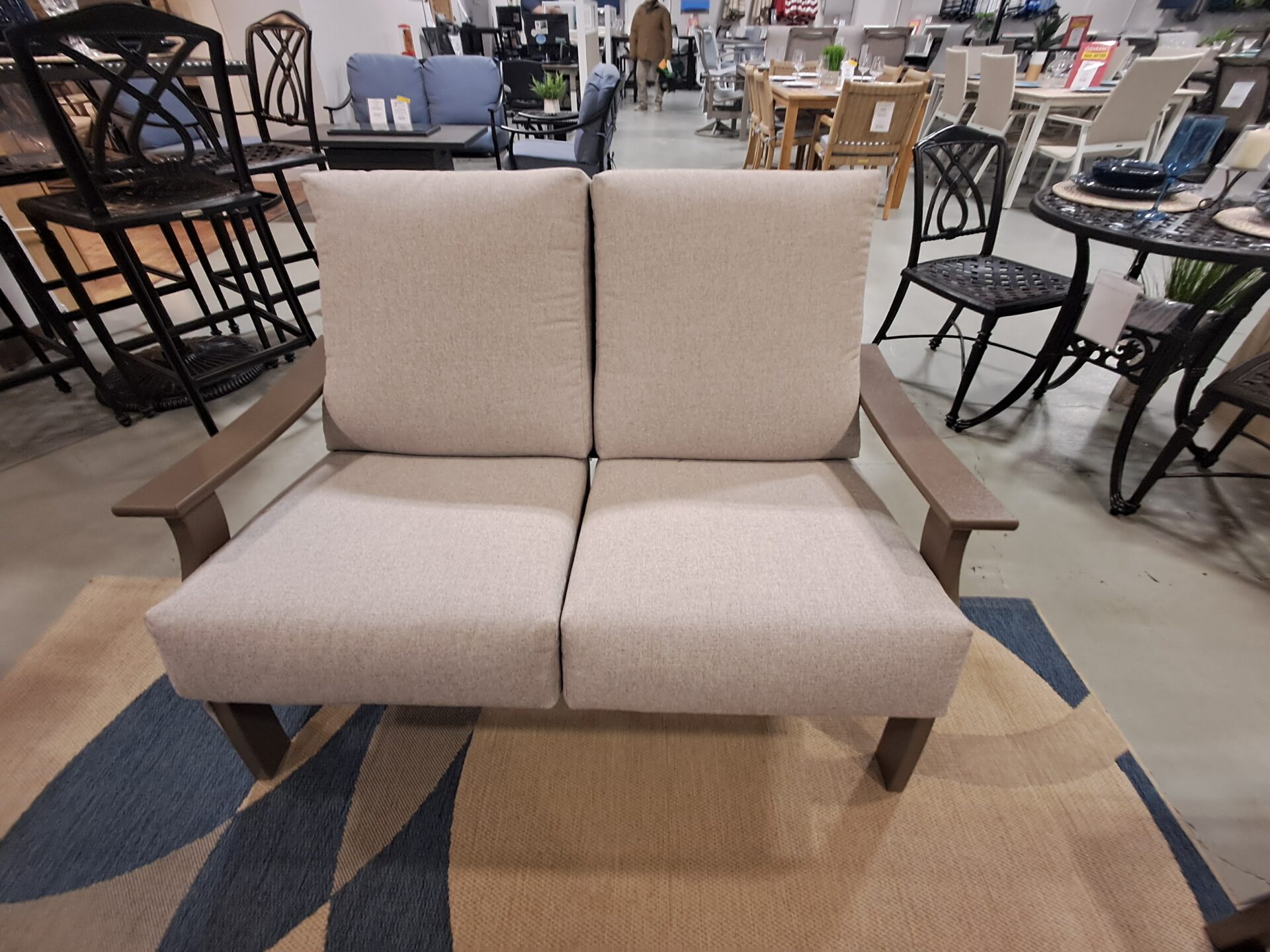 St. Catherine 3 Person Seating Group with Cushions by Telescope Casual - Image 2