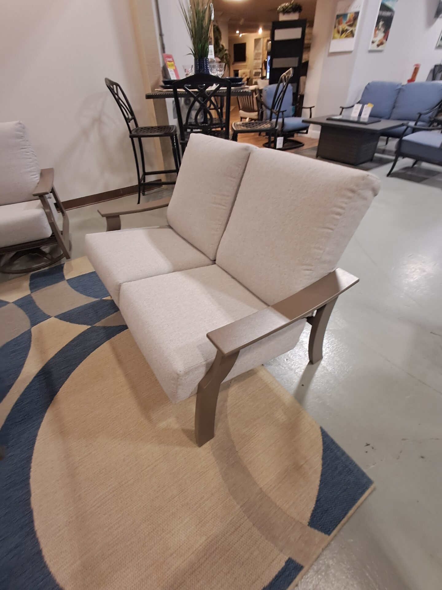 St. Catherine 3 Person Seating Group with Cushions by Telescope Casual - Image 3