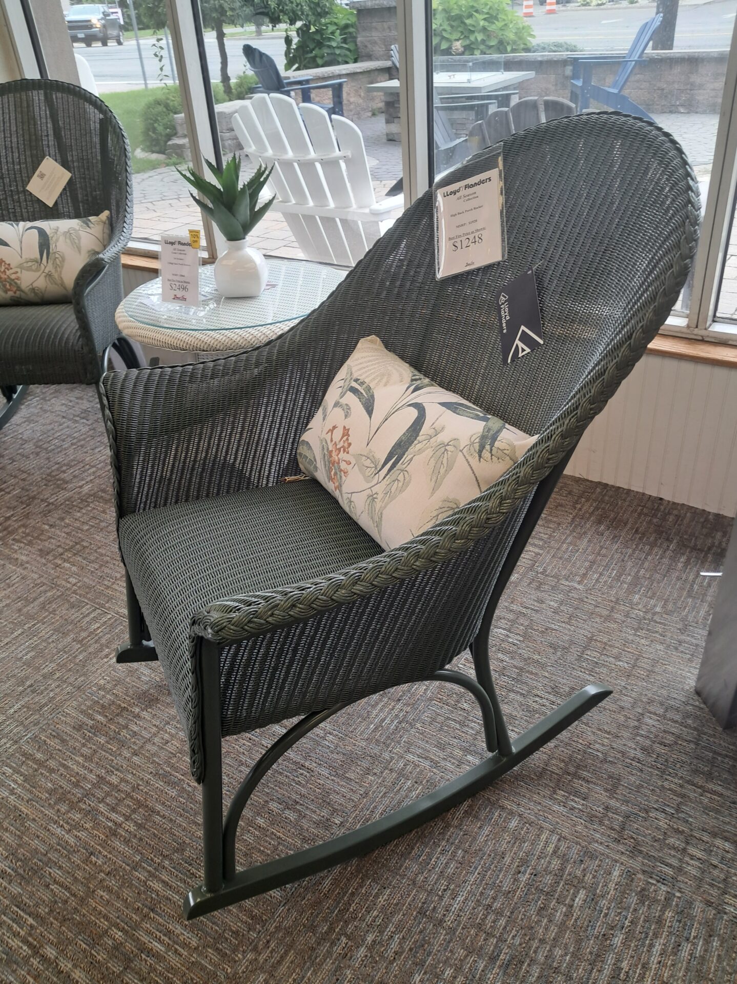 All Seasons 2 Person Seating Group with Padded Seat by Lloyd Flanders - Image 3