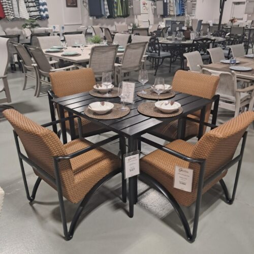 Cruz 4 Person 41" Square Dining Height Table Set by Gensun