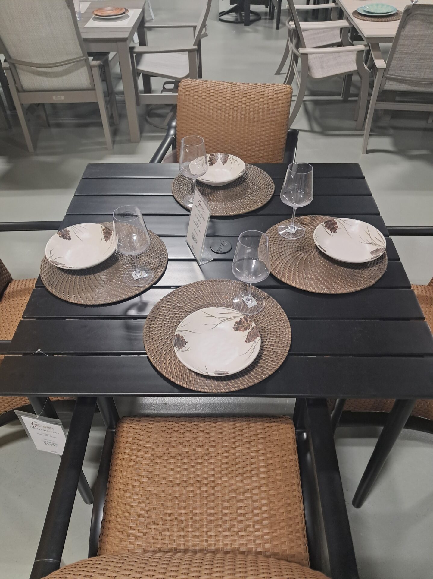 Cruz 4 Person 41" Square Dining Height Table Set by Gensun - Image 5