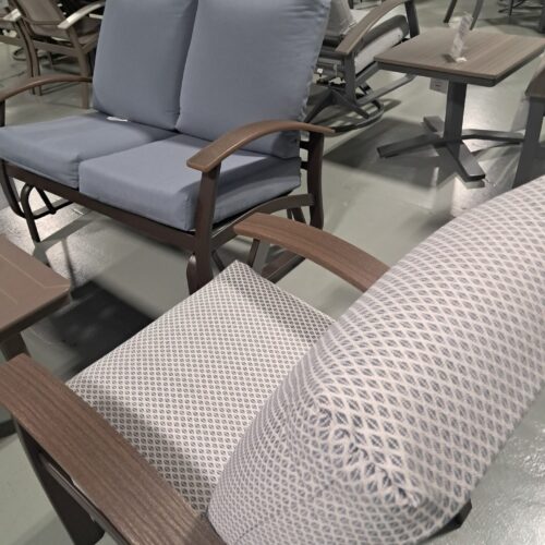 Belle Isle 3 Person Seating Group with Cushions by Telescope Casual